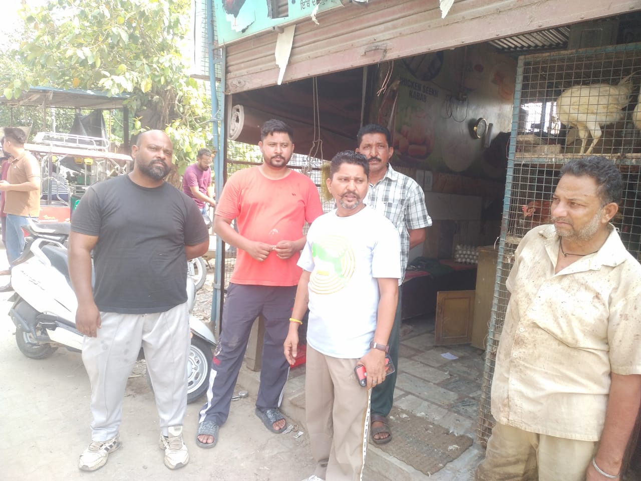 Due to enmity, goods were badly vandalized at night in Atwal Meat Shop near Old Bus Stand